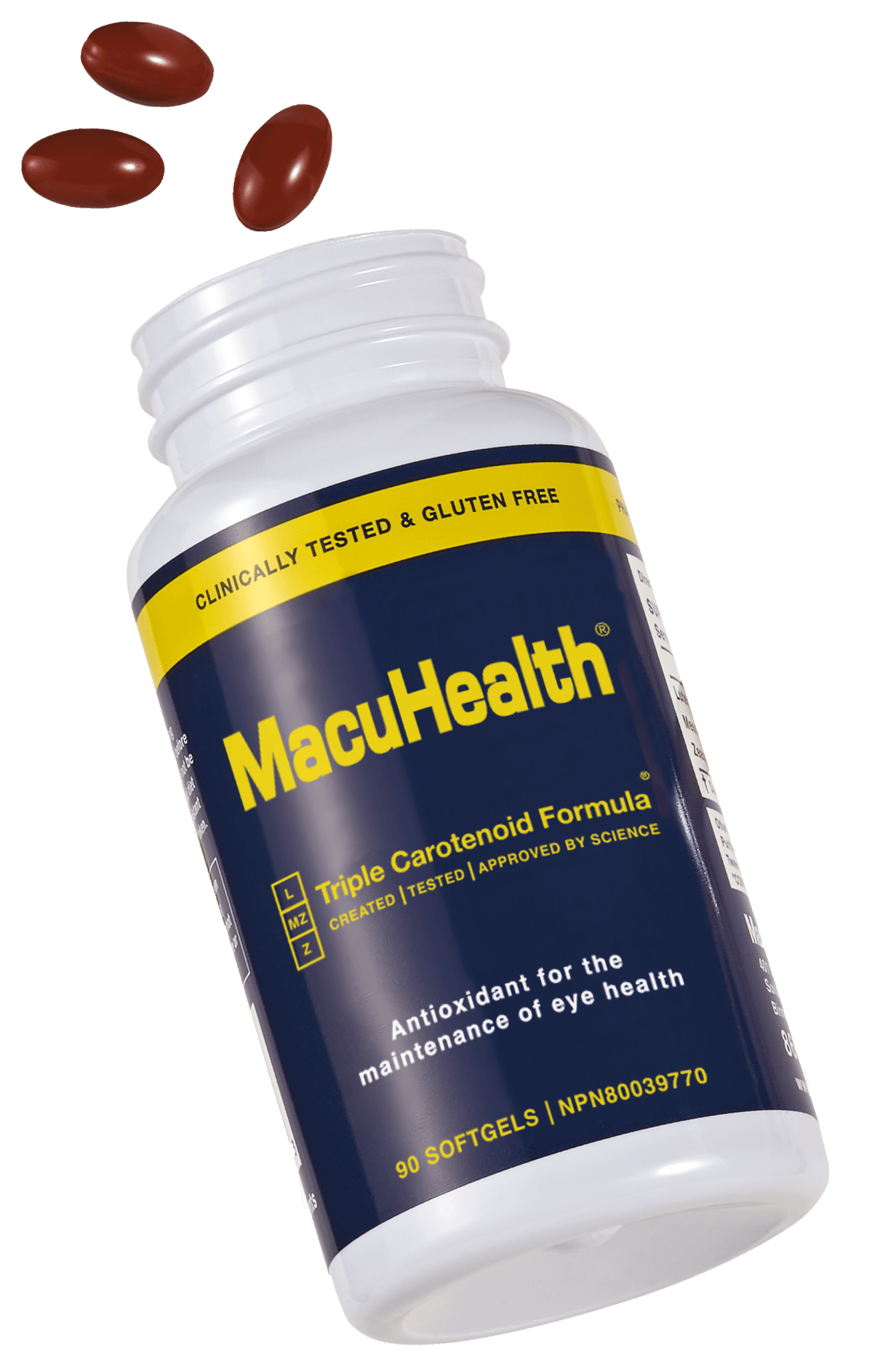 MacuHealth_Bottle_Floating MacuHealth_Bottle_Floating